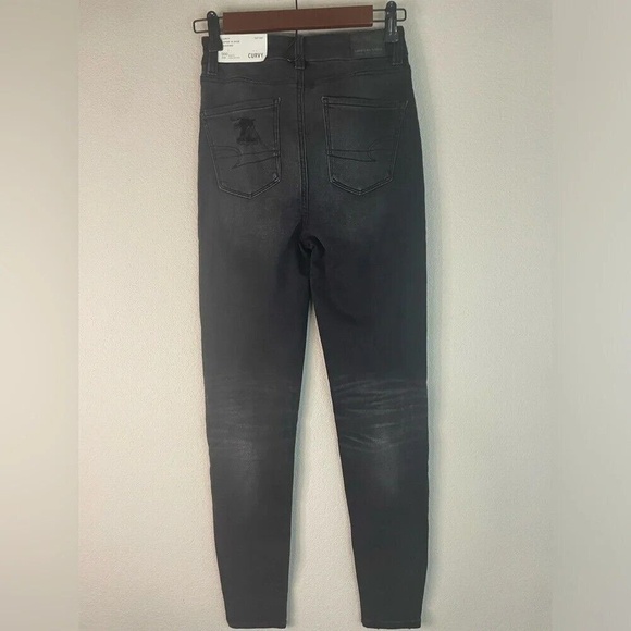 American Eagle Curvy Super Hi-Rise Soft Knit Distressed Jegging- size 23/000 NWT - Picture 4 of 7